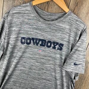 Nike NFL Dallas Cowboys Dri-FIT T-Shirt Men's XXL Heather Gray Short Sleeve